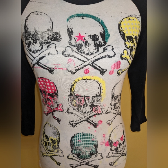 Skull T-Shirt Cotton Size Small - Picture 4 of 7